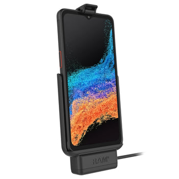 RAM-HOL-SAM84PU:RAM-HOL-SAM84PU_7:RAM EZ-Roll'r™ Powered Dock for Samsung XCover6 Pro Without Case