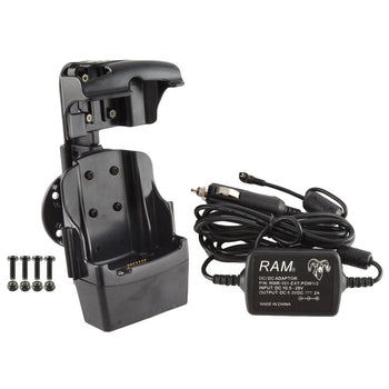 RAM-HOL-SYM3PECU:RAM-HOL-SYM3PECU_1:RAM Quick-Draw<sup>™</sup> Jr Powered Dock for Motorola MC5590 - Cig Charger