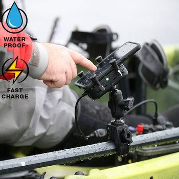 RAM-HOL-UN12WB:RAM-HOL-UN12WB_5:RAM Tough-Charge™ with X-Grip 10W Waterproof Wireless Charging Holder