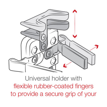 RAM-HOL-UN4U:RAM-HOL-UN4U_8:RAM Finger-Grip™ Universal GPS and Radio Holder