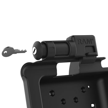 RAM-HOL-ZE10KLU:RAM-HOL-ZE10KLU_3:GDS Key Locking Form-Fit Holder for Zebra ET5x 8.3" & 8.4" Series