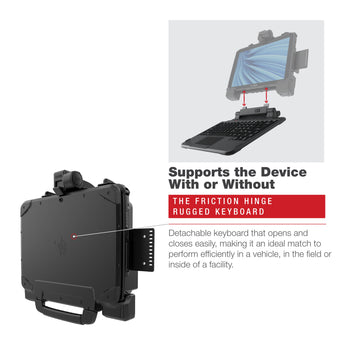 RAM-HOL-ZE22U:RAM-HOL-ZE22U_5:RAM Form-Fit Holder for Zebra ET8x 2-in-1 Tablet