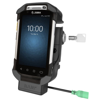 RAM-HOL-ZE7LU:RAM-HOL-ZE7LU_1:RAM Key-Locking Form-Fit Powered Dock for Zebra TC70, 72, 75 & 77