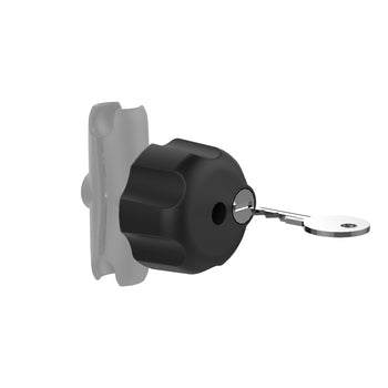 RAM-KNOB3LU:RAM-KNOB3LU_1:RAM Key Lock Knob with Brass Insert for B Size Socket Arms