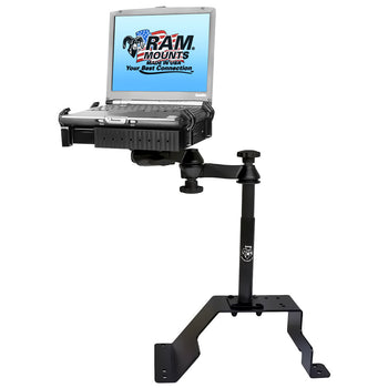 RAM-VB-107-SW1:RAM-VB-107-SW1_1:RAM No-Drill™ Laptop Mount for '90-95 Chevy Caprice + More