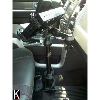 RAM-VB-109A-SW1:RAM-VB-109A-SW1_4:RAM Laptop Mount with Adjust-A-Pole<sup>™</sup> for '04-14 Ford F-150 + More