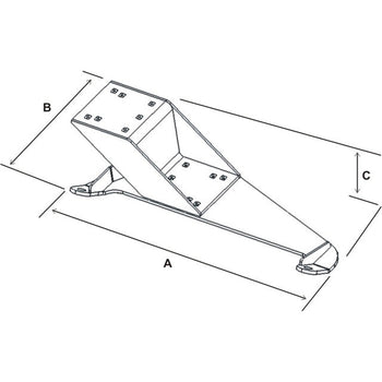RAM-VB-138ST1:RAM-VB-138ST1_2:RAM No-Drill™ Vehicle Base for '06-14 Toyota FJ Cruiser