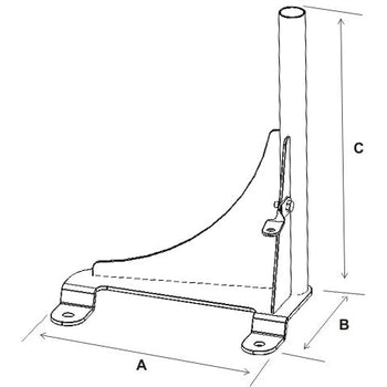 RAM-VB-143:RAM-VB-143_2:RAM No-Drill™ Vehicle Base for '98-23 Express Van, Savana Van + More