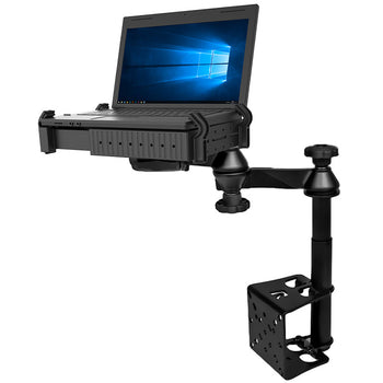 RAM-VB-184T-SW1:RAM-VB-184T-SW1_1:RAM Vertical 5" Offset Drill-Down Laptop Mount