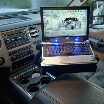 RAM-VB-185-SW1:RAM-VB-185-SW1_5:RAM No-Drill™ Laptop Mount for '99-16 Ford F-250 - F750 + More