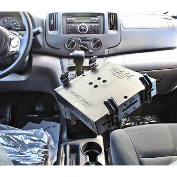 RAM-VB-192-SW1:RAM-VB-192-SW1_5:RAM No-Drill™ Laptop Mount for '10-21 Nissan NV200 + More