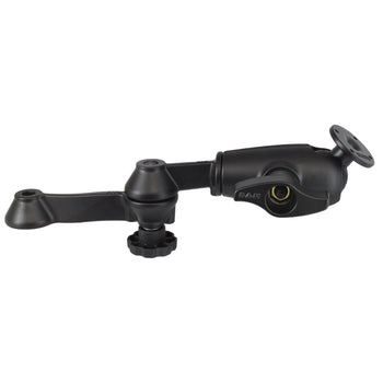 RAM-VB-D-110-1-254U:RAM-VB-D-110-1-254U_1:RAM 12" Double Swing Arm with Round Plate - D Size