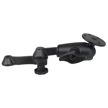 RAM-VB-D-110-1U:RAM-VB-D-110-1U_1:RAM 12" Locking Double Swing Arm with Large Round Plate