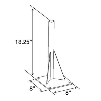 RAM-VBD-122:RAM-VBD-122_2:RAM Universal Drill-Down Vehicle Base with Lower Pole