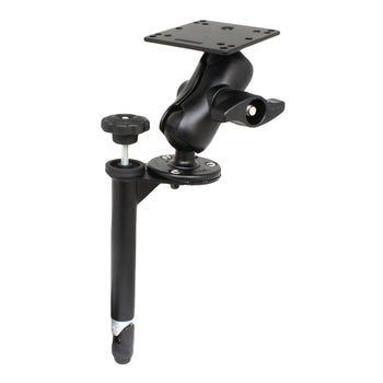RAM-VBD-SW1-AES1:RAM-VBD-SW1-AES1_1:RAM 8" Upper Pole with Double Ball Mount and 100x100mm VESA Plate