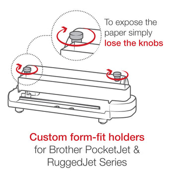 RAM-VPR-101:RAM-VPR-101_4:RAM Form-Fit Printer Holder for Brother PocketJet Series