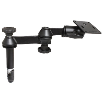 RAM-VP-SW1-4-2461:RAM-VP-SW1-4-2461_1:RAM 4" Upper Pole with Double Swing Arms & 75x75mm VESA Plate