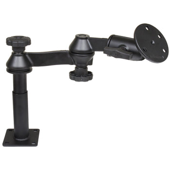 RAM-VP-SW1-45-240:RAM-VP-SW1-45-240_1:RAM Tele-Pole™ with 4" & 5" Poles, Swing Arms & Large Round Plate