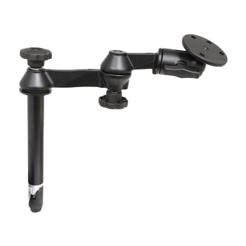 RAM-VP-SW1-8-240:RAM-VP-SW1-8-240_1:RAM 8" Upper Pole with Double Swing Arms & Large Round Plate