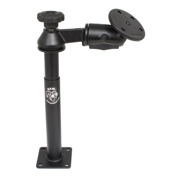 RAM-VP-SW2-89-240:RAM-VP-SW2-89-240_1:RAM Tele-Pole™ with 8" & 9" Poles, Single Swing Arm & Large Round Plate