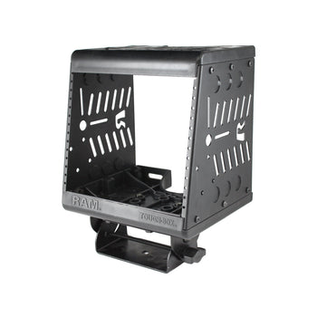 RAM-VRR-9:RAM-VRR-9_1:RAM Tough-Box™ 9" Console with 7" Faceplate Area & Radio Rack