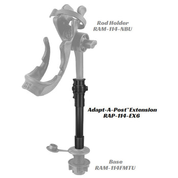 RAP-114-EX6:RAP-114-EX6_2:RAM Adapt-A-Post™ 9" Extension Pole