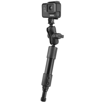 RAP-114-PSP-4-A-GOP1:RAP-114-PSP-4-A-GOP1_1:RAM Tough-Pole™ 9" Camera Mount with Spline Post