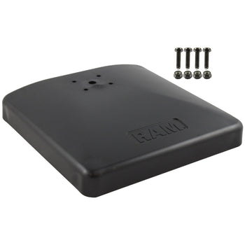 RAP-251-1U:RAP-251-1U_1:RAM Weighted Composite Square Platform Base with AMPS Hole Pattern