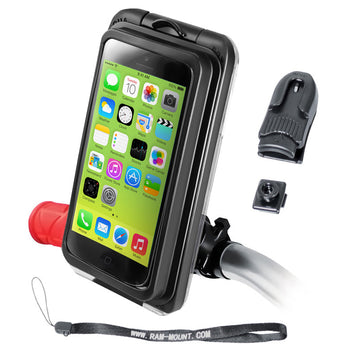 RAP-274-1-AQ7-2-I5:RAP-274-1-AQ7-2-I5_1:RAM Aqua Box Pro 20 for iPhone 5 with RAM EZ-On/Off™ Bicycle Mount