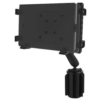 RAP-299-3-C-234-6U:RAP-299-3-C-234-6U_1:RAM Tough-Tray™ II Tablet Holder with RAM-A-CAN™ II Cup Holder Mount