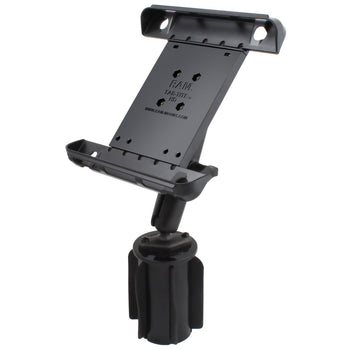 RAP-299-3-C-TAB3U:RAP-299-3-C-TAB3U_1:RAM Tab-Tite™ Holder with RAM-A-CAN™ II Cup Holder Mount for iPad 1-4