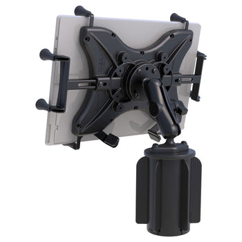 RAP-299-3-UN11U:RAP-299-3-UN11U_3:RAM X-Grip with RAM-A-CAN™ II Cup Holder Mount for 12" Tablets