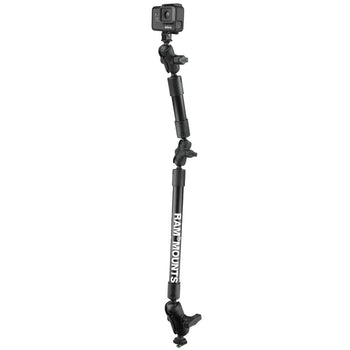 RAP-354-TRA1-12-4-A-GOP1:RAP-354-TRA1-12-4-A-GOP1_1:RAM Tough-Pole™ 31" Camera Mount with RAM Track Ball™ Base