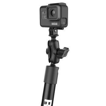 RAP-354-TRA1-12-A-GOP1:RAP-354-TRA1-12-A-GOP1_2:RAM Tough-Pole™ 22" Camera Mount with RAM Track Ball™ Base