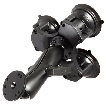 RAP-365-101U:RAP-365-101U_1:RAM Twist-Lock™ Triple Suction Cup Mount with Round Plate