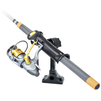 RAP-390-BMPU:RAP-390-BMPU_1:RAM Tube Jr.™ Rod Holder with Bulkhead/Flat Surface Base - 6" Post