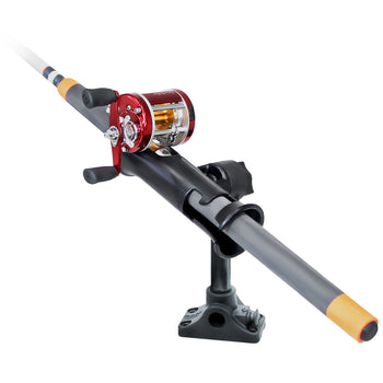 RAP-390-BMPU:RAP-390-BMPU_2:RAM Tube Jr.™ Rod Holder with Bulkhead/Flat Surface Base - 6" Post