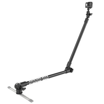 RAP-411-18-18-A-GOP1-1:RAP-411-18-18-A-GOP1-1_2:RAM Tough-Pole™ Camera Mount with Double Pipe & RAM Track-Node™ Base