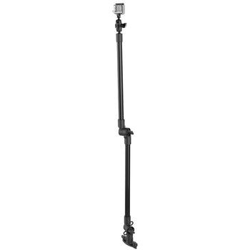 RAP-422-18-18-A-GOP1:RAP-422-18-18-A-GOP1_1:RAM Tough-Pole™ 48" Action Camera Mount with Double Pipe & Track Base