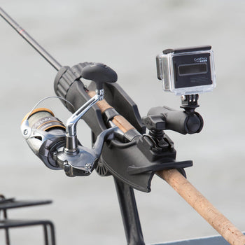 RAP-433-BMP:RAP-433-BMP_4:RAM ROD HD Fishing Rod Holder with Bulkhead/Flat Surface Base