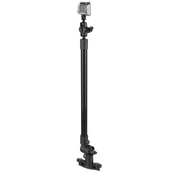 RAP-422-18-A-GOP1:RAP-422-18-A-GOP1_1:RAM Tough-Pole™ 24" Action Camera Mount with Single Pipe & Track Base