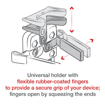 RAP-B-104-224-UN4U:RAP-B-104-224-UN4U_4:RAM Finger-Grip™ Universal Mount with RAM Twist-Lock™ Suction Cup