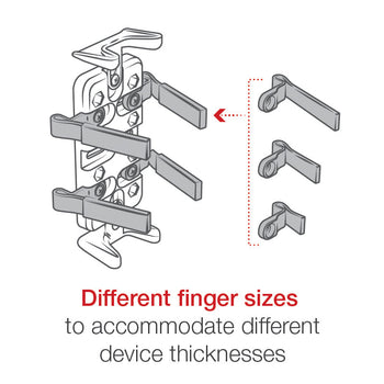 RAP-B-139-UN4MU:RAP-B-139-UN4MU_4:RAM Finger-Grip™ Universal Holder with Triple Magnetic Base
