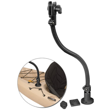 RAP-B-200-1-386-18U:RAP-B-200-1-386-18U_1:RAM Flex-Rod™ 18" Single Socket Arm with Drill-Down Base Accessories
