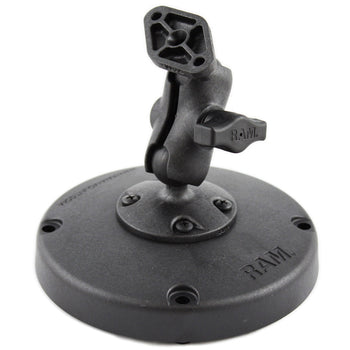 RAP-B-291-A-238U:RAP-B-291-A-238U_1:RAM Composite Platform Double Ball Mount with Diamond Plate