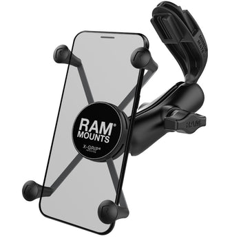 RAP-B-369C-UN10BU:RAP-B-369C-UN10BU_1:RAM X-Grip™ Large Phone Mount with RAM Mirror-Mate™ for Sprinter Van
