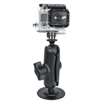 RAP-B-378-202U-GOP1:RAP-B-378-202U-GOP1_1:RAM Flex Adhesive Double Ball Mount with Action Camera Adapter