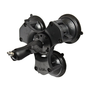 RAP-B-365-224-237U:RAP-B-365-224-237U_1:RAM Twist-Lock™ Triple Suction Mount with 1/4"-20 Stud