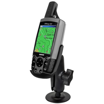 RAP-B-378-GA12:RAP-B-378-GA12_1:RAM Flex Adhesive Double Ball Mount for Garmin Astro 200 + More