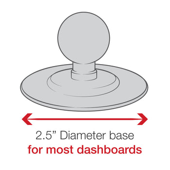 RAP-B-378-GA12:RAP-B-378-GA12_3:RAM Flex Adhesive Double Ball Mount for Garmin Astro 200 + More